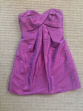 Vintage Y2K Dusk Collection Sheila Yen Iridescent Purple Strapless Formal Dress